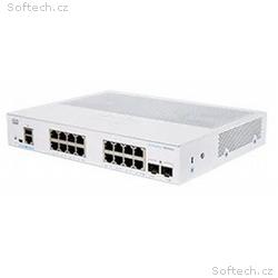 Cisco switch CBS350-16T-2G-UK (16xGbE, 2xSFP, fanl