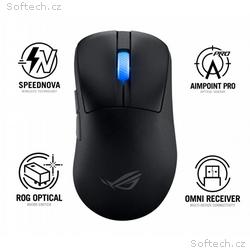ASUS myš ROG Keris II Ace, bezdrátová herní myš, č
