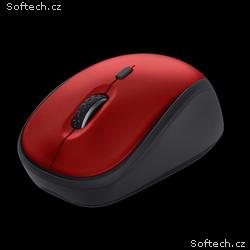 TRUST myš Yvi+ Wireless Mouse Eco Red, červená