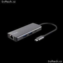 TRUST adaptér DALYX, 6-in-1 USB-C Multi-Port Adapt