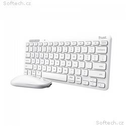 TRUST LYRA WL KEYBOARD & MOUSE US (myš+kláv) bilá