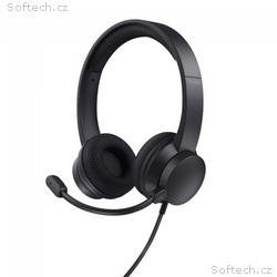 TRUST sluchátka s mikrofonem HS-260, USB, PC heads