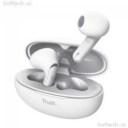 TRUST sluchátka Yavi, Bluetooth, špunty, bilá