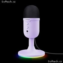TRUST mikrofon GXT234P YUNIX USB MICROPHONE PURPLE