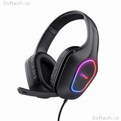 TRUST Herní sluchátka GXT 416 ZIROX, LED, USB, 3.5