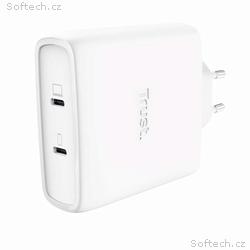 TRUST GaN Nabíječka MAXO 100W 2-Port, USB-C, bílá