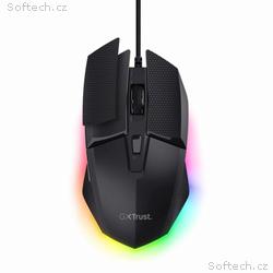TRUST Myš GXT 121 Felox+, Drátová USB, RGB, černá
