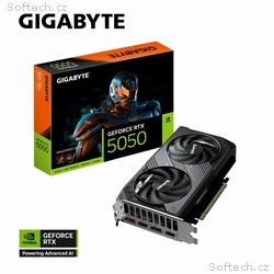 GIGABYTE GeForce RTX 5050 WINDFORCE, OC, 8GB, GDDR