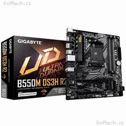 GIGABYTE MB Sc AM4 B550M DS3H R2, AMD B550M, 4xDDR