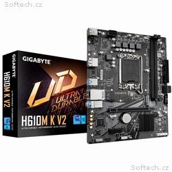 GIGABYTE MB Sc LGA1700 H610M K V2, Intel H610, 2xD