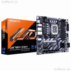 GIGABYTE Q870M D3H, LGA 1851, mATX