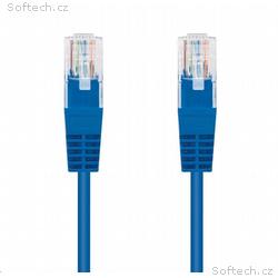 Kabel C-TECH patchcord Cat5e, UTP, modrý, 1m
