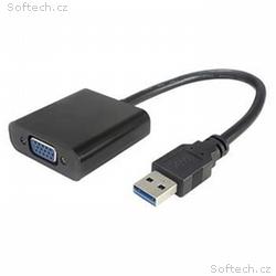 PREMIUMCORD USB 3.0 adaptér na VGA, FULL HD 1080p