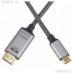 PremiumCord USB-C na HDMI, 2m, 8K@60Hz, 4K@144Hz