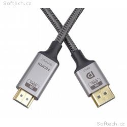PremiumCord kabel DisplayPort 1.4 na HDMI2.1, pro 