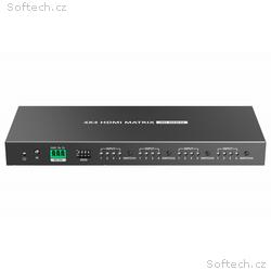 PremiumCord HDMI2.0 matrix switch 4:4, rozlišení 4