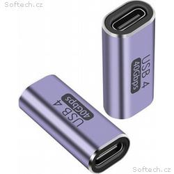 PremiumCord 40Gbps Aluminium USB-C Female - USB-C 
