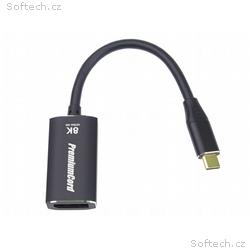 PREMIUMCORD Adaptér USB-C na DisplayPort DP1.4 8K@