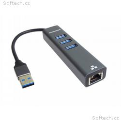 PREMIUMCORD Adaptér USB3.0 - LAN RJ45 ETHERNET 10,