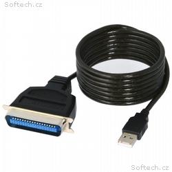 PremiumCord USB printer kabel USB na paralelní por