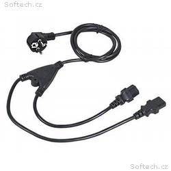 Kabel C-TECH síťový 1,8m 220, 230V napájecí, rozdv