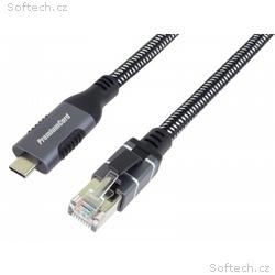 PremiumCord Ethernetový kabel USB-C na LAN RJ45 10