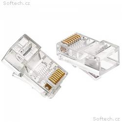 PremiumCord Konektor RJ45 8pinů, UTP Cat6, balení 
