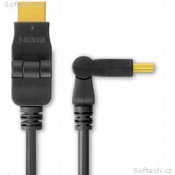 PREMIUMCORD Kabel HDMI A - HDMI A M, M 15m, otočné