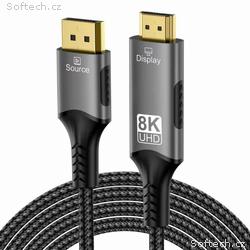 PremiumCord DisplayPort 1.4 na HDMI2.1 kabel pro r