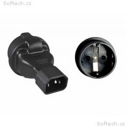 Adaptér IEC C14 na SCHUKO CEE 7, 3 napětí 230V, 10
