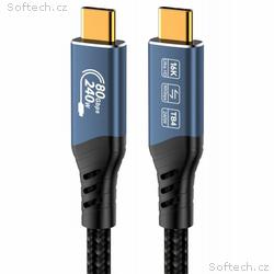 PremiumCord USB4™ Version2.0 80Gbps 16K@60Hz 240W 