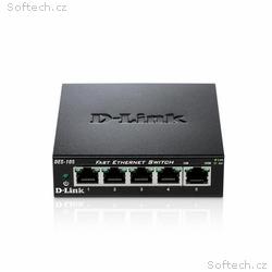 D-Link DES-105 5-port 10, 100 Metal Housing Deskto