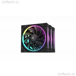 DEEPCOOL Ventilátor FL12 3v1, 3x120mm, ARGB, černá