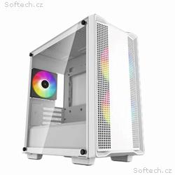 DEEPCOOL Case CC360 WH ARGB, mATX, Průhledná bočni