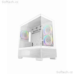 DEEPCOOL Case CG380 3F WH, mATX, ARGB, Průhledná b