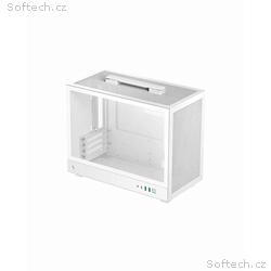 DEEPCOOL Case CH160 PLUS WH, mATX, Průhledná bočni