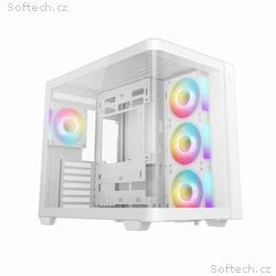 DEEPCOOL Case CG530U 4F WH, ATX, Průhledná bočnice