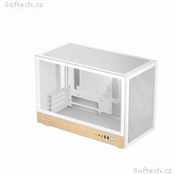 DEEPCOOL Case CH260 WOOD WH, mATX, Průhledná bočni