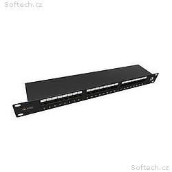 19" patch panel Solarix 24 x RJ45 CAT5E STP 1U SX2
