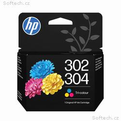 HP 302, 304 Tri-color Original Ink Cartridge (100 