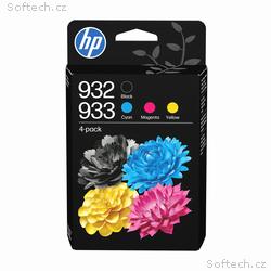 HP 932, 3 CMYK Original Ink Cartridge 4-Pack (400,