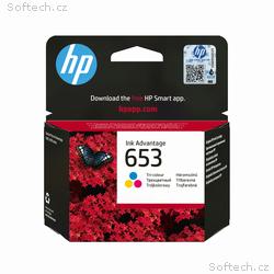 HP Ink Advantage Cartridge 653, Tri-color, 200 str