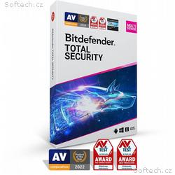 Bitdefender Total Security - 5 zařízení na 1 rok -