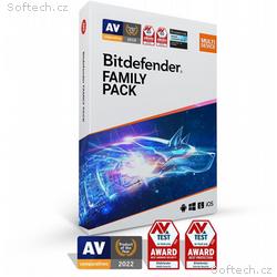 Bitdefender Family pack - 15 zařízení na 3 roky - 