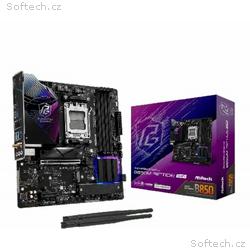 ASRock MB Sc AM5 B850M Riptide WiFi, AMD B850, 4xD