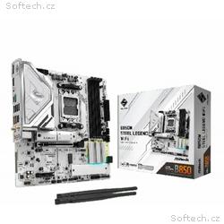 ASRock MB Sc AM5 B850M Steel Legend WiFi, AMD B850