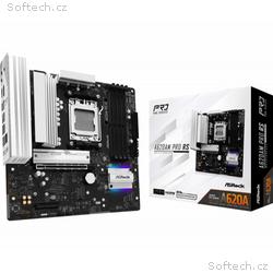 ASRock MB Sc AM5 A620AM PRO RS, AMD X620A, 4xDDR5,