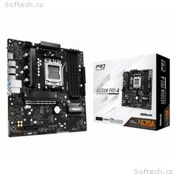 ASRock MB Sc AM5 A620AM PRO-A, AMD A620A, 4xDDR5, 