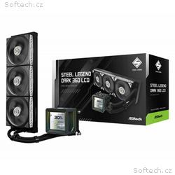 ASROCK Vodní chladič Steel Legend Dark 360 LCD, 3x