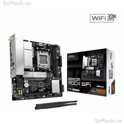 ASRock MB Sc AM5 B850M ROCK WIFI, AMD B850, 4xDDR5